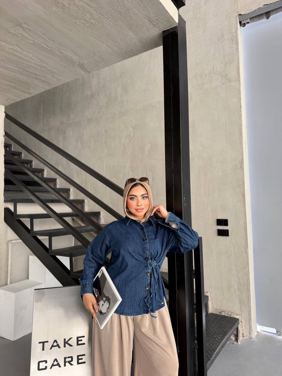 Side Tie Denim Jacket