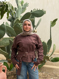 Belted Poplin Shirt