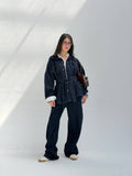 Denim Belted Set