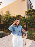 Jeans Group Jacket with Lace