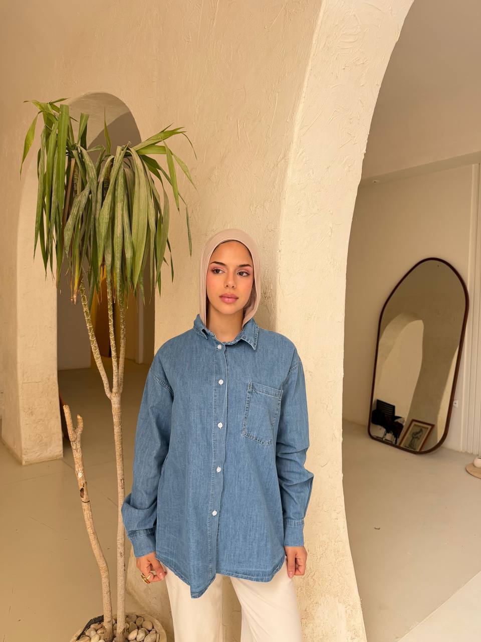 Soft Blue Denim Shirt