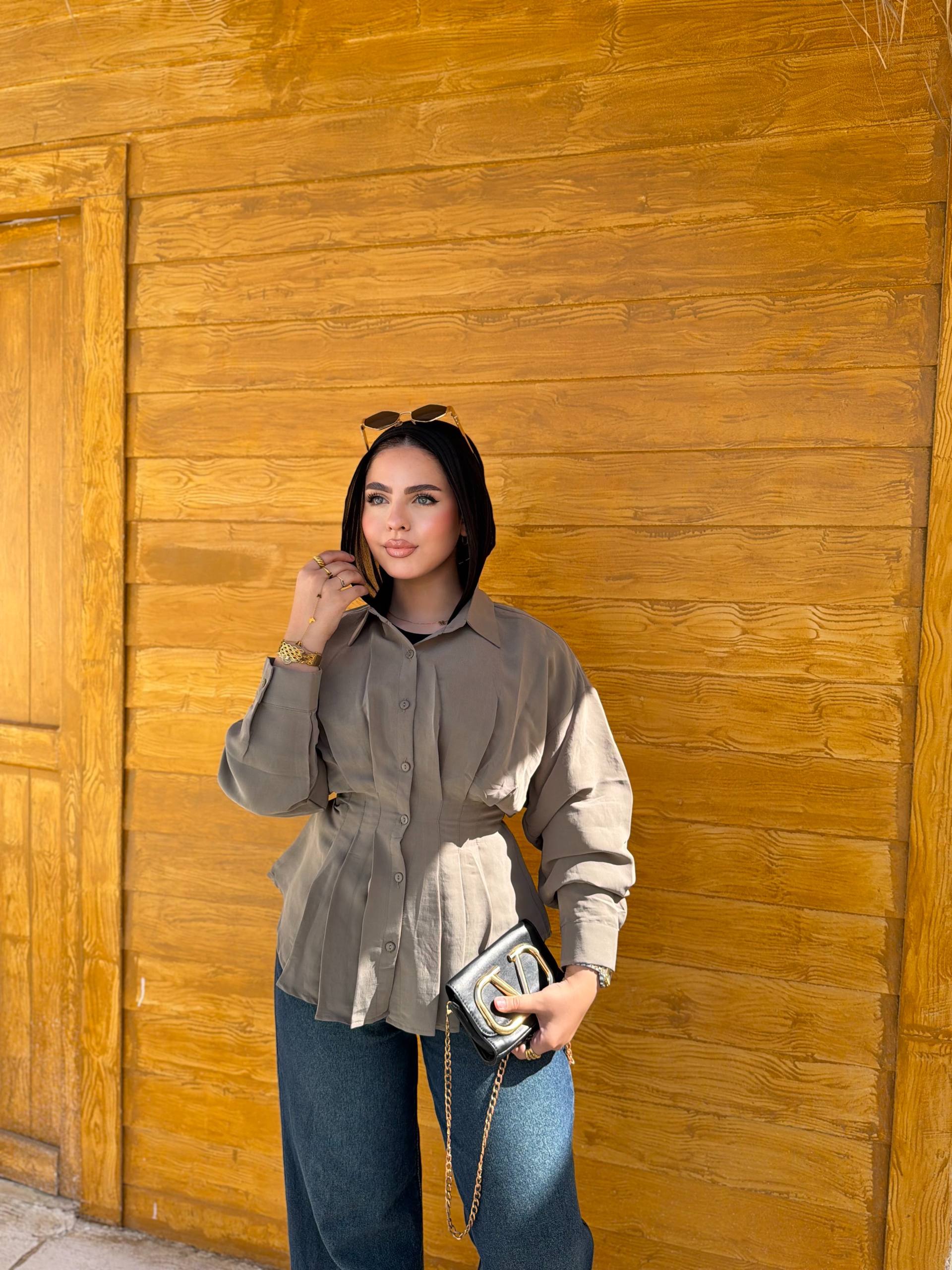 Cobra Pleated Shirt