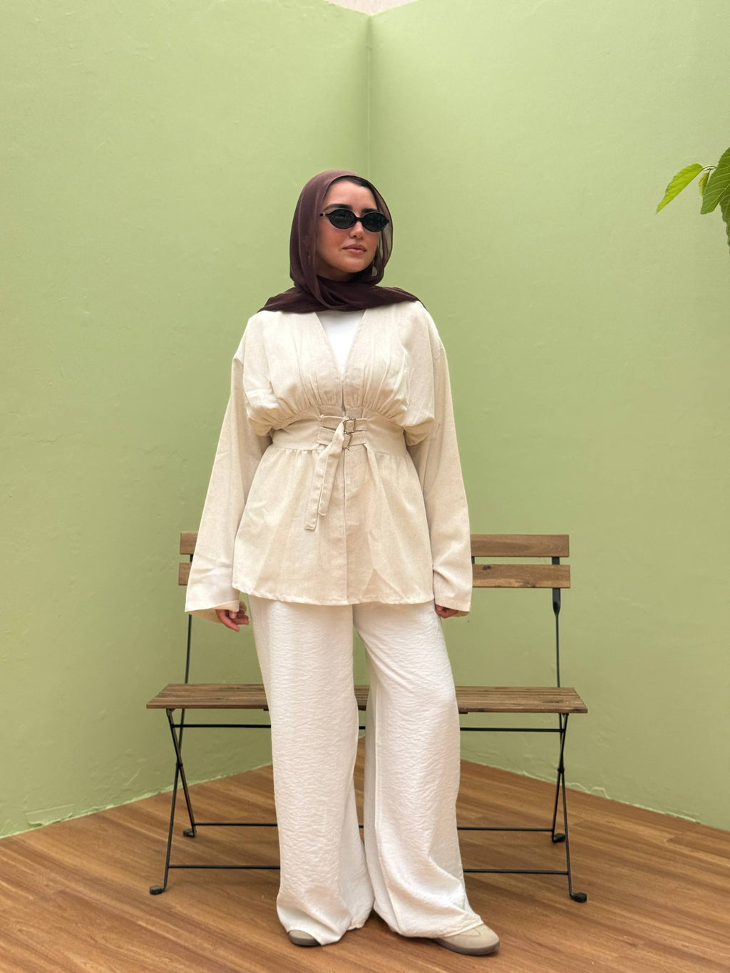 Shein Buckle Blouse