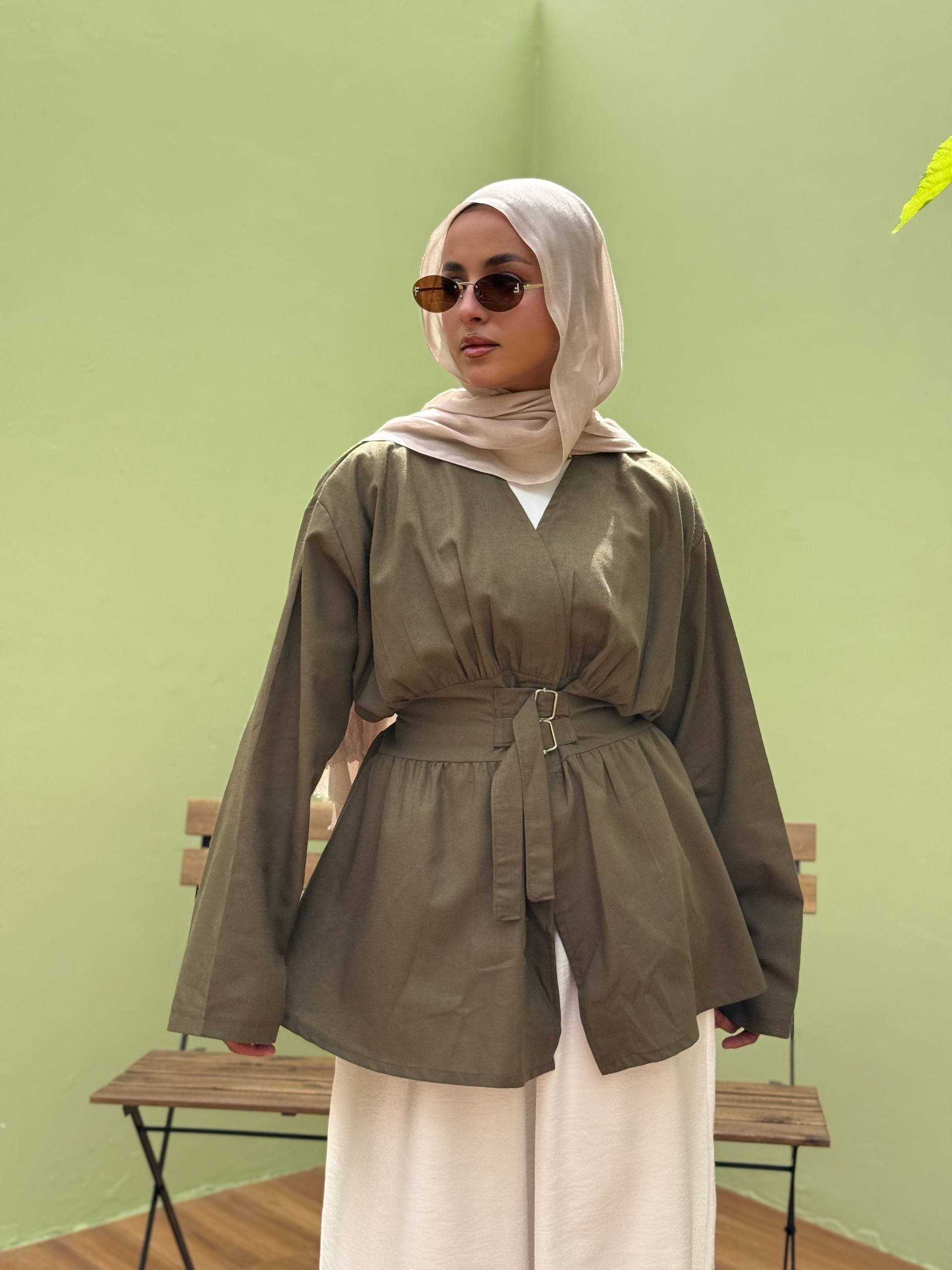 Shein Buckle Blouse