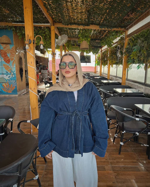 Denim Wrap Jacket