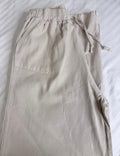 Gabardine Wide-Leg Pants