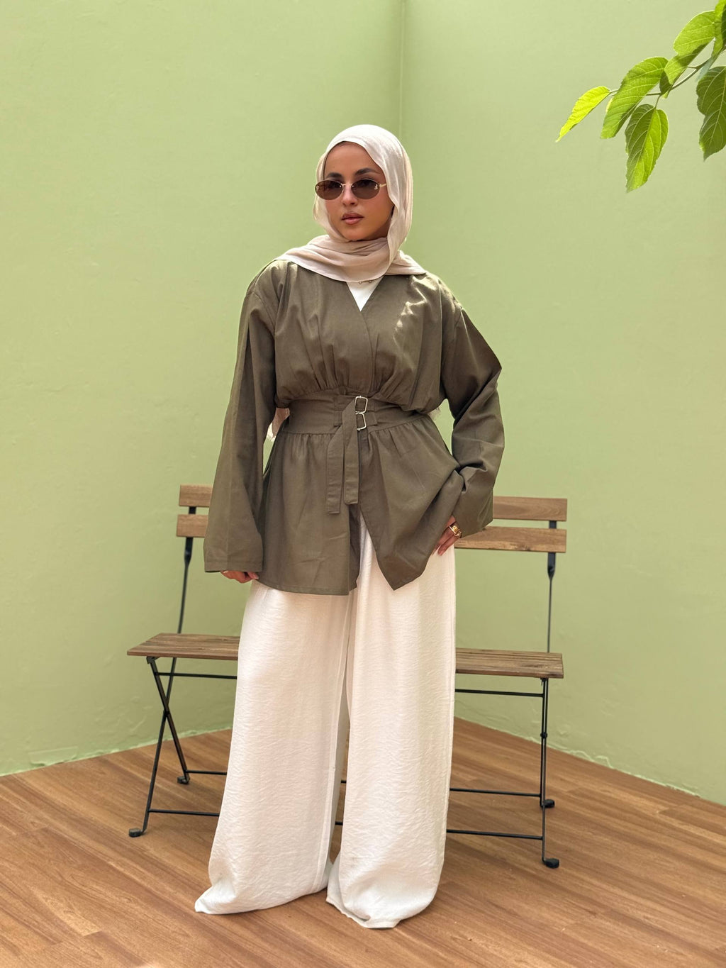 Shein Buckle Blouse