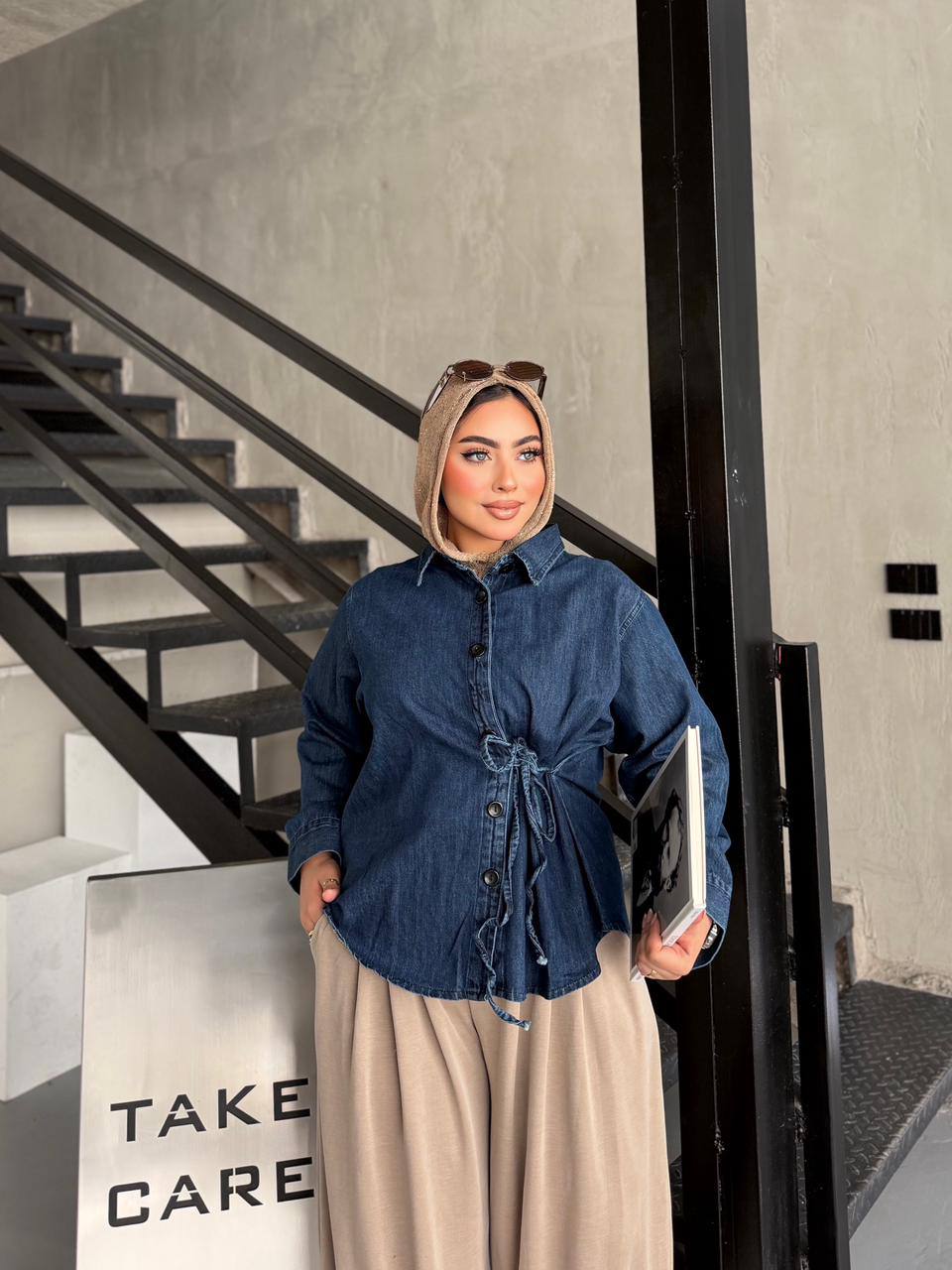 Side Tie Denim Jacket