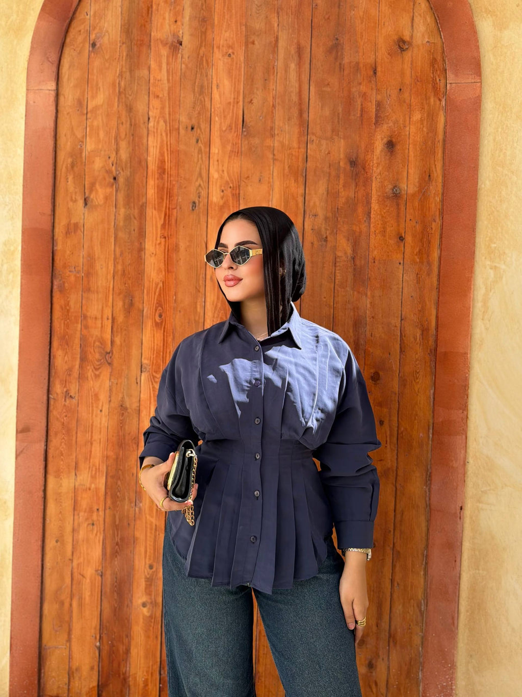 Cobra Pleated Shirt