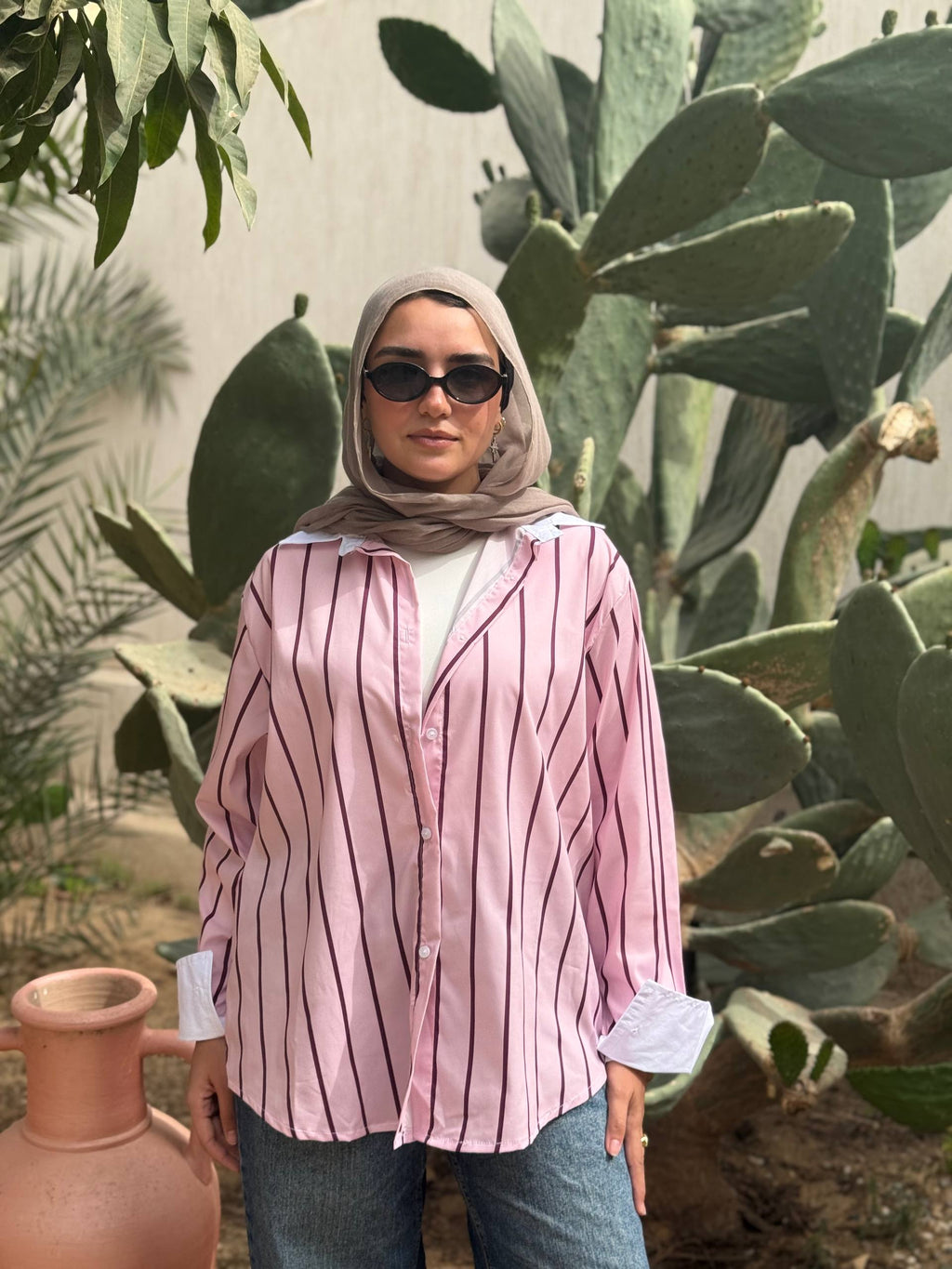 Poplin Striped Shirt